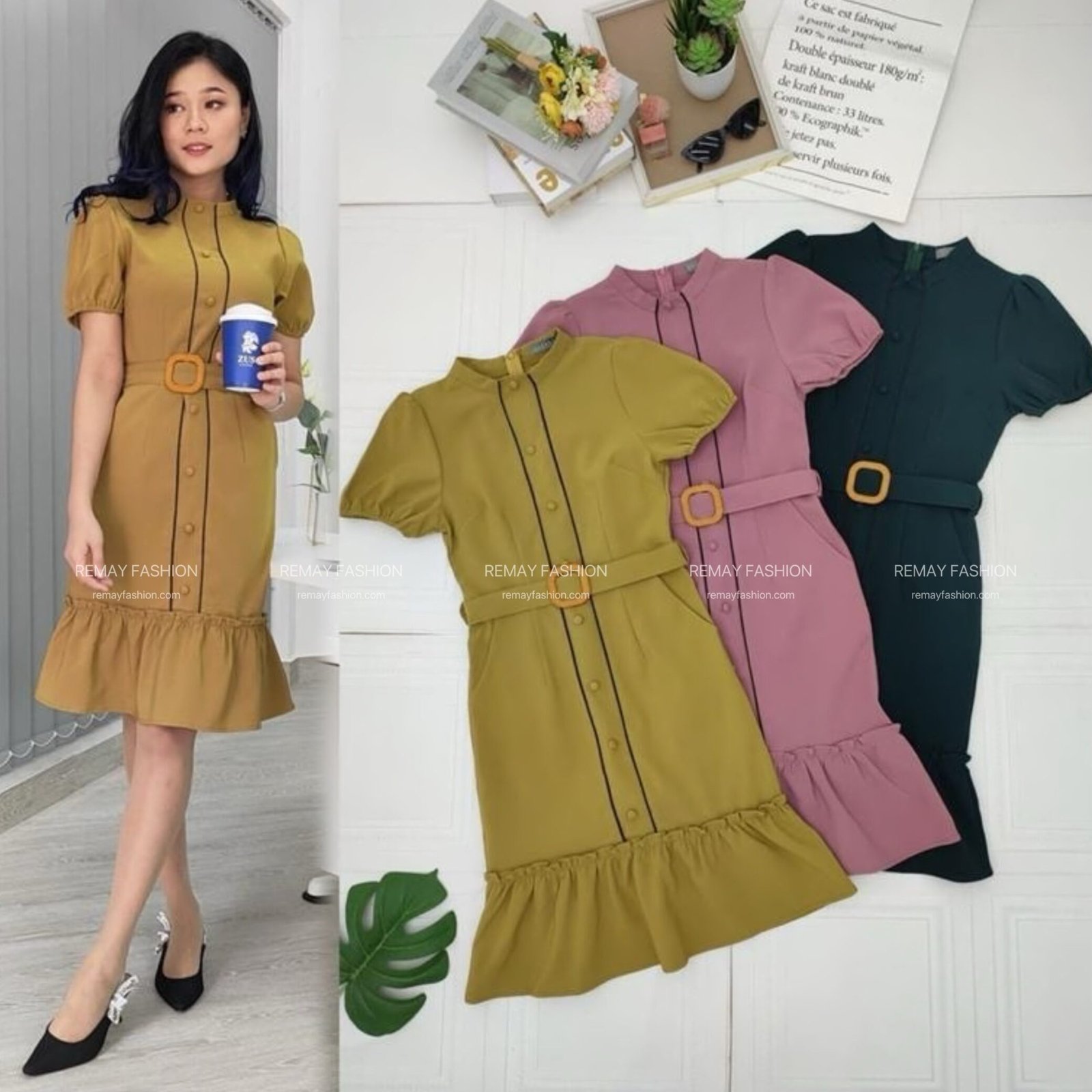 Puff Sleeve Dress