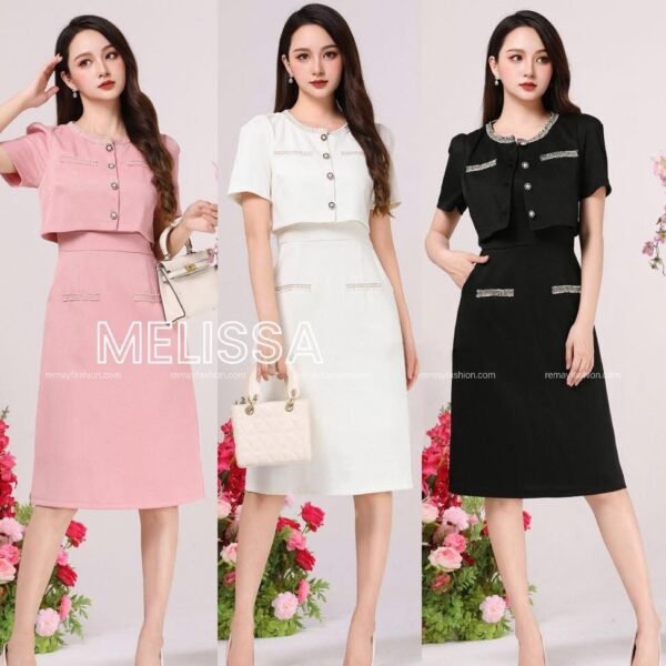 Chic Fake Two-Piece Dress